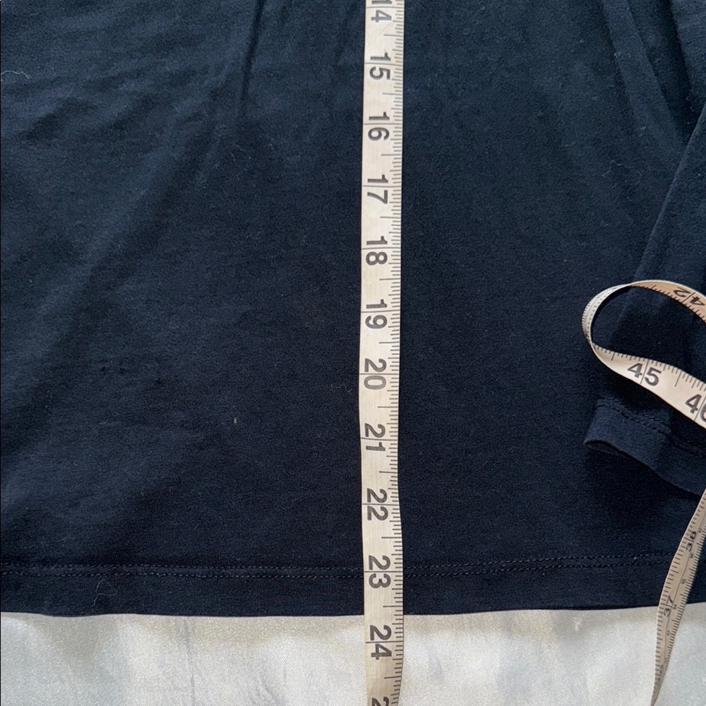 Vintage Lauren Active Ralph Lauren Black Long Sleeve T-Shirt White Crest Preppy - Picture 7 of 9